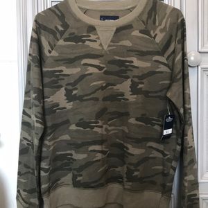 Lucky Brand Camo Crewneck